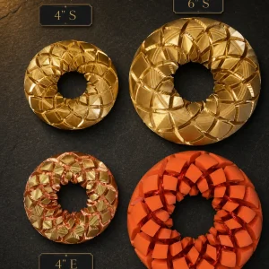 Four-inch and six-inch Rodin coil size and finish comparison